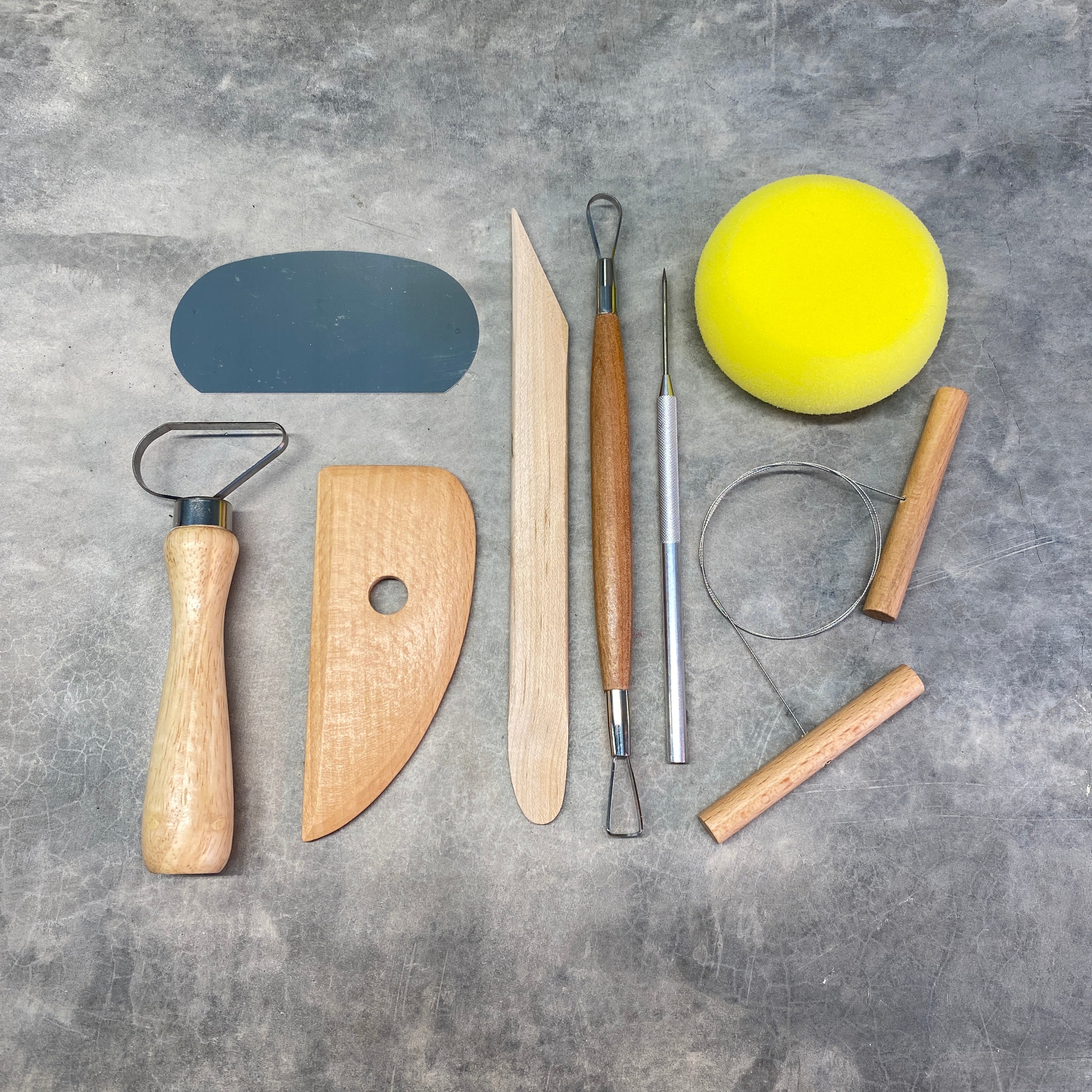 Kit 8 Herramientas Torno Caja Madera Imagen secundaria del producto