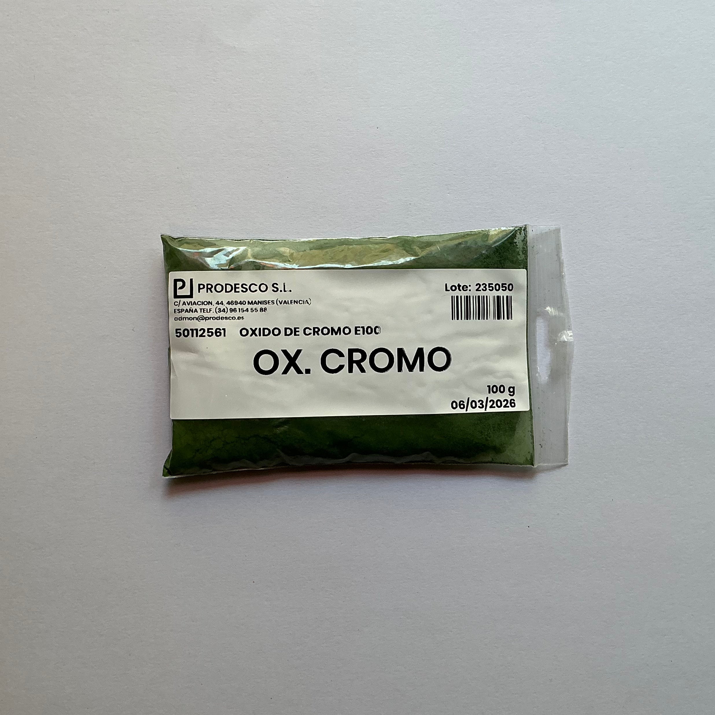 Óxido de Cromo 100 g Imagen principal del producto