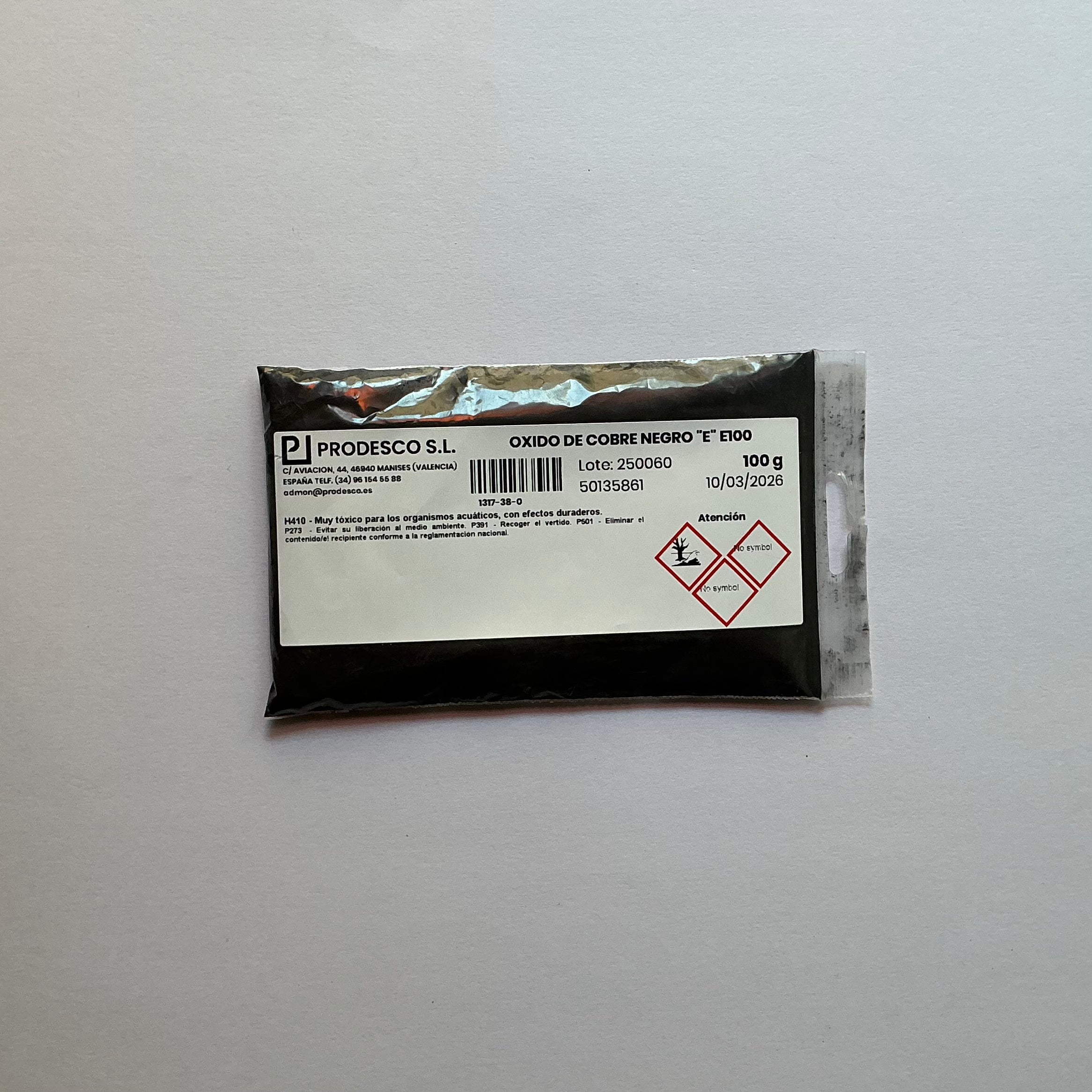Óxido de Cobre Negro "E" 100 g
