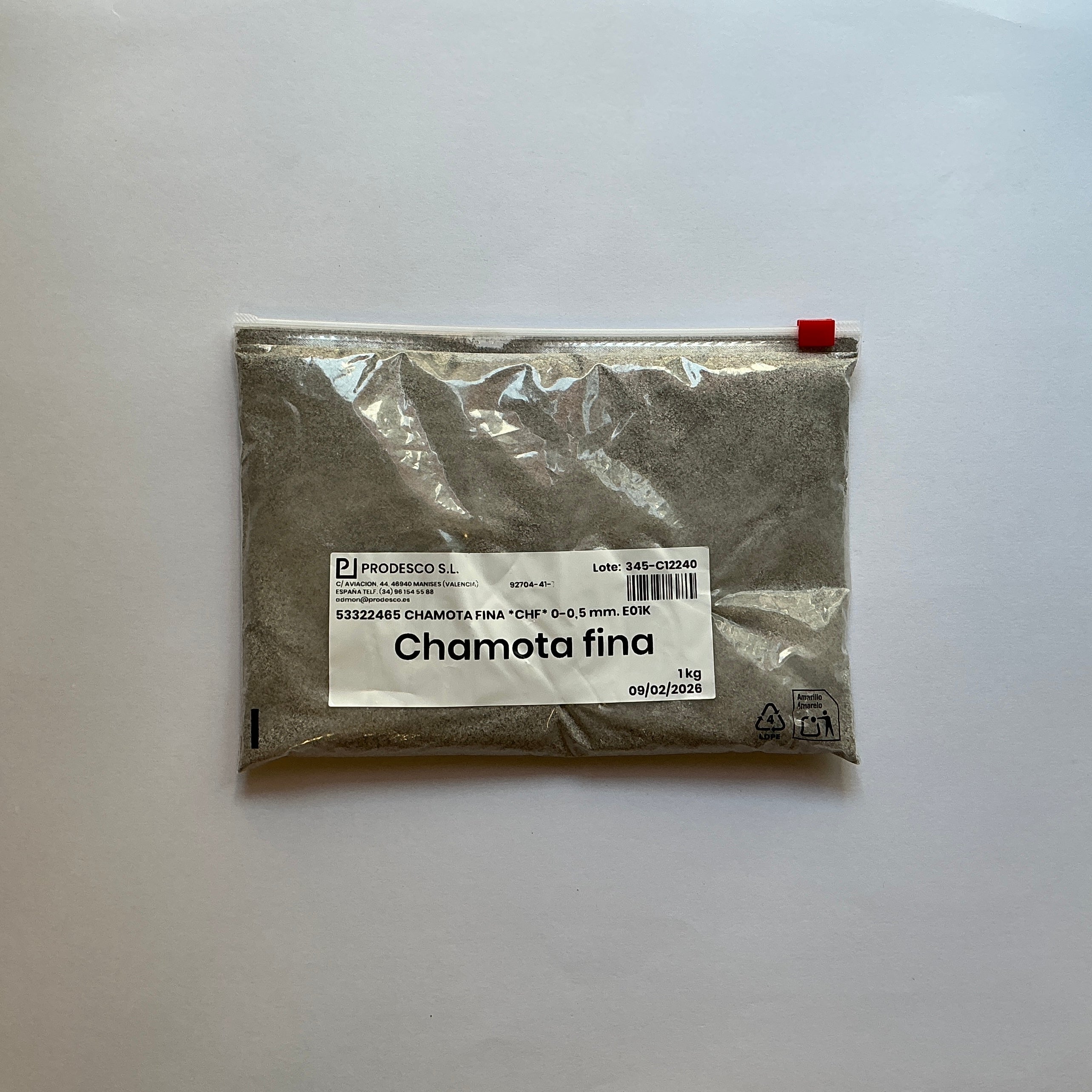 Chamota Fina 0-0,5 1 kg Imagen principal del producto