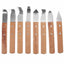 Retorneadores Mango Madera Kit 8 Piezas