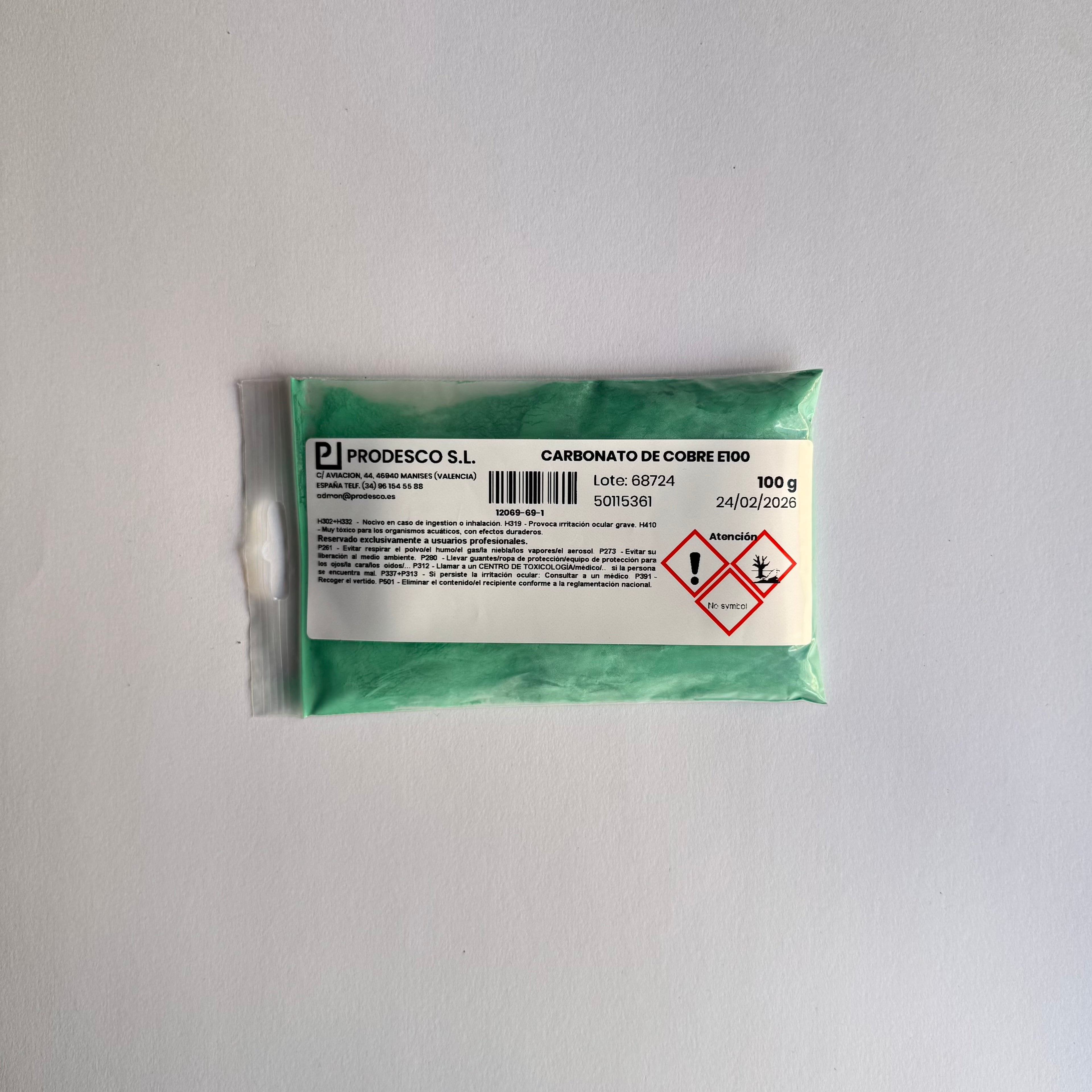 Carbonato de Cobre 100 g