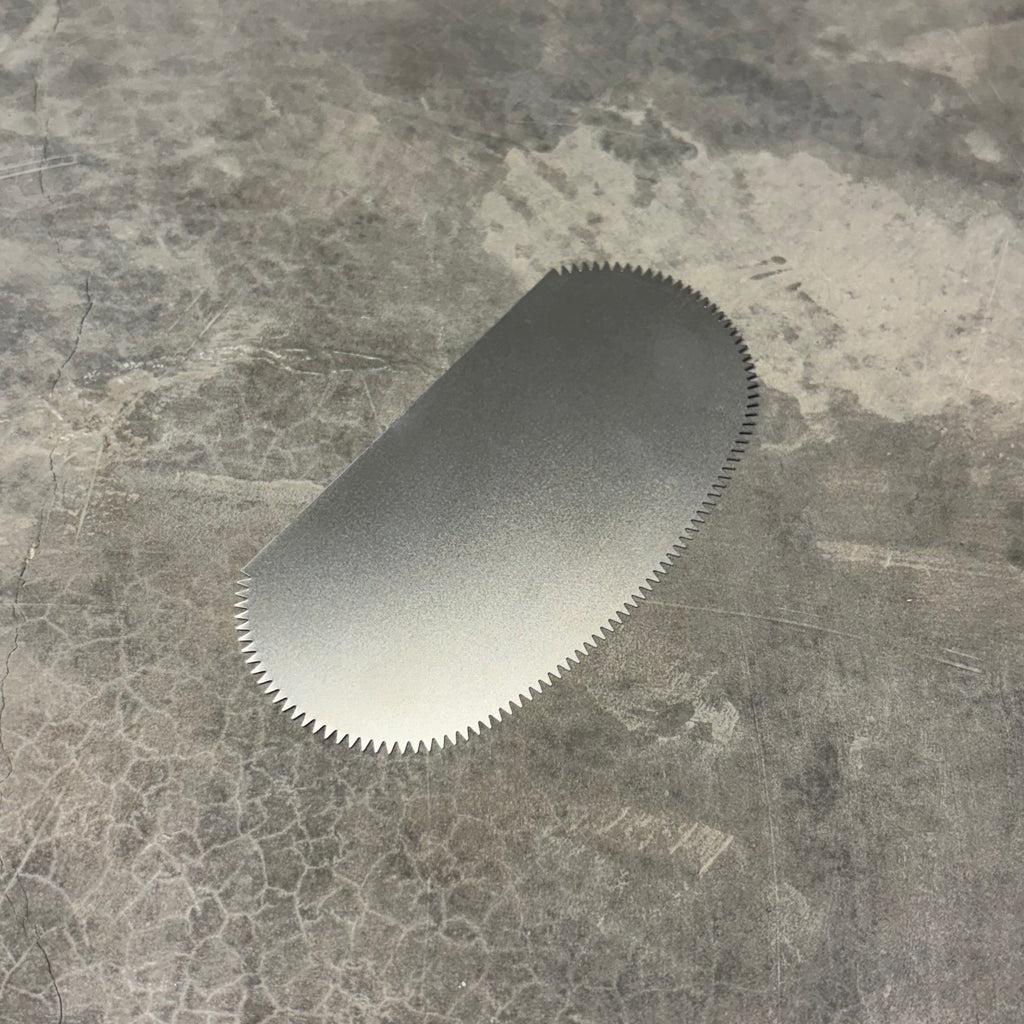 Lengüeta Acero Inox. Nº5 Ovoide Dentada