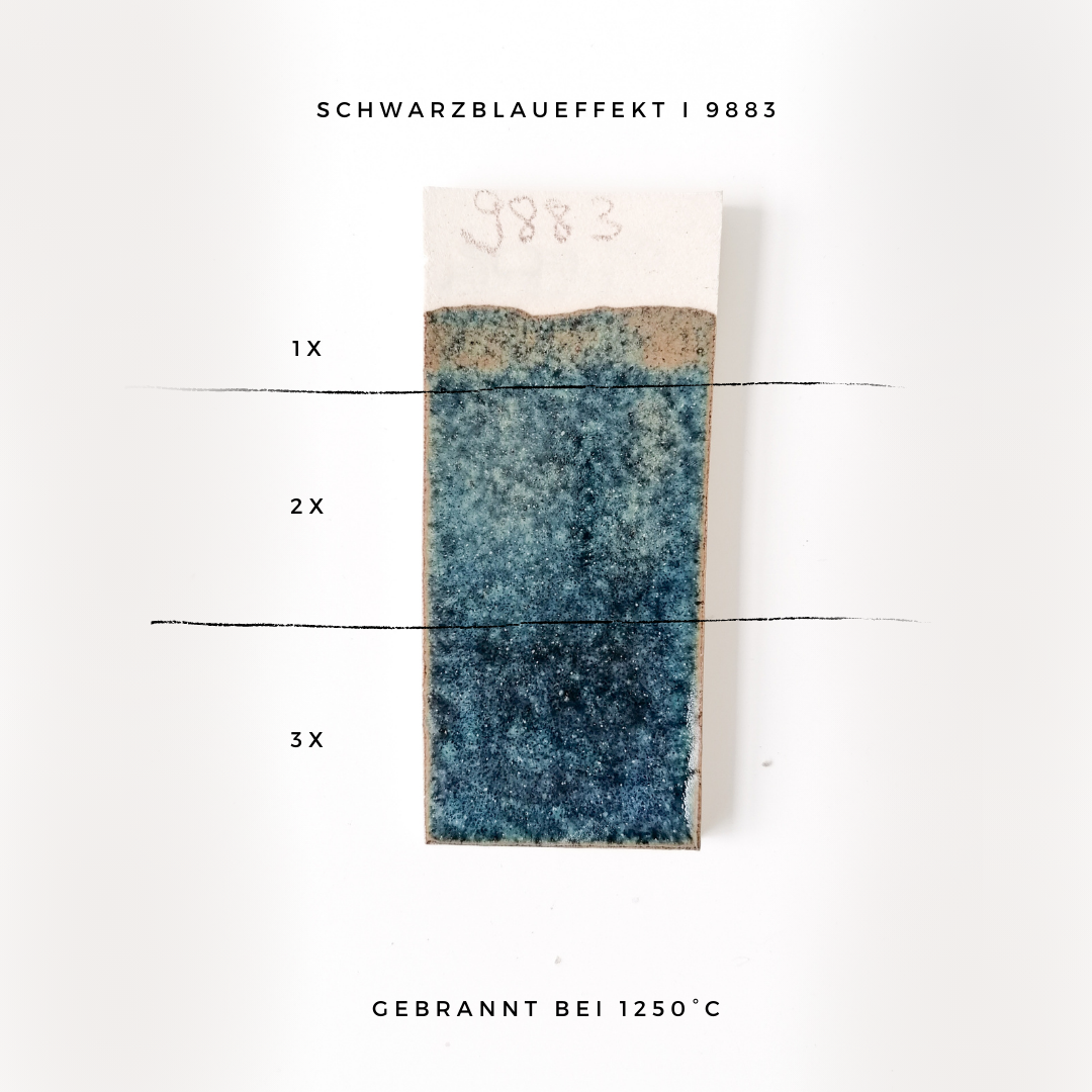 Esmalte BOTZ Steinzeug 9883 Schwarzblaueffekt 200ml Imagen secundaria del producto