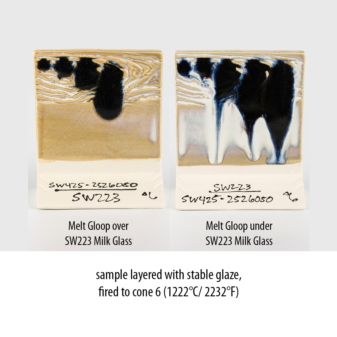 Mayco Stoneware Ritual Glaze SW-424 Blue Melt Gloop 473 ml
