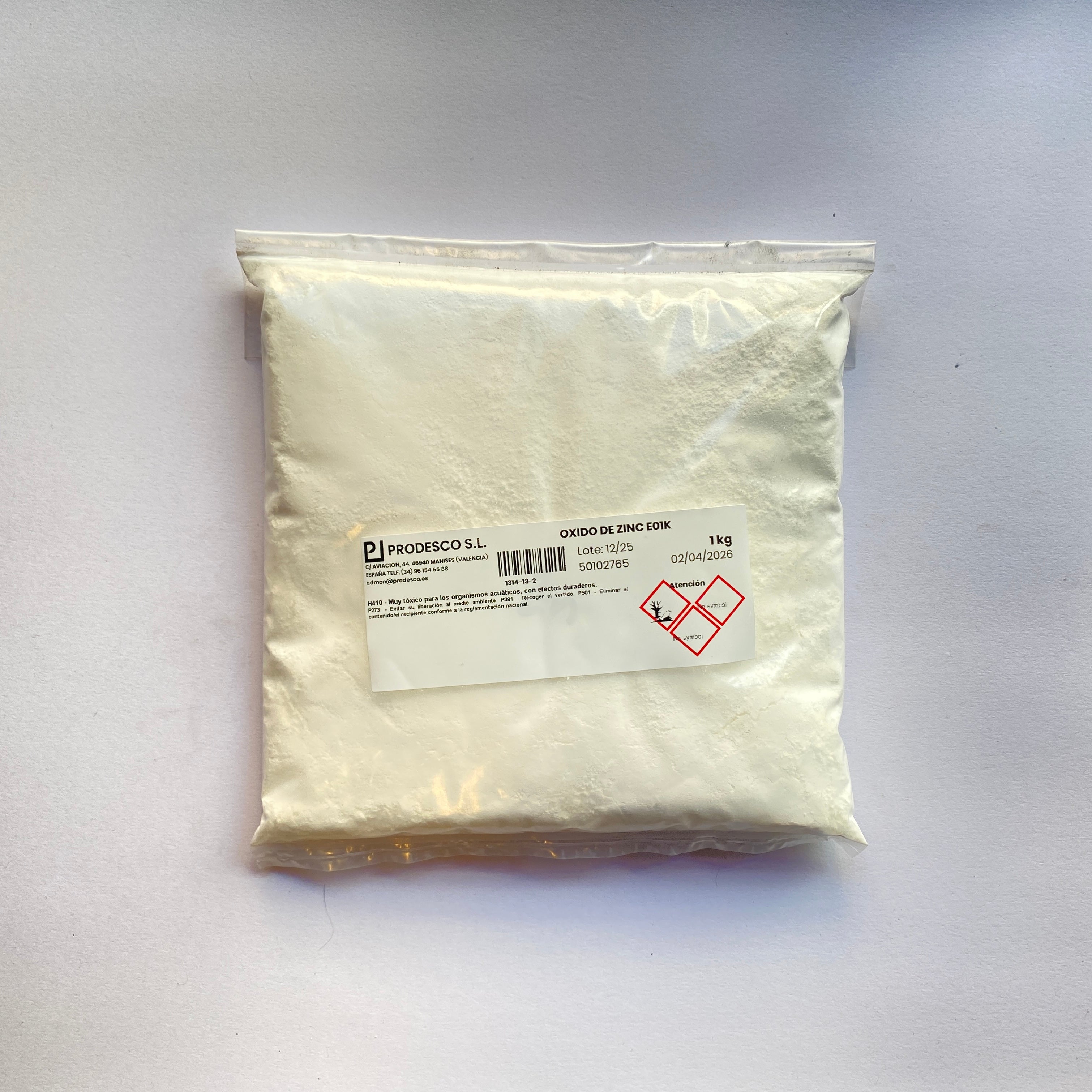 Óxido de Zinc 1 kg Imagen principal del producto