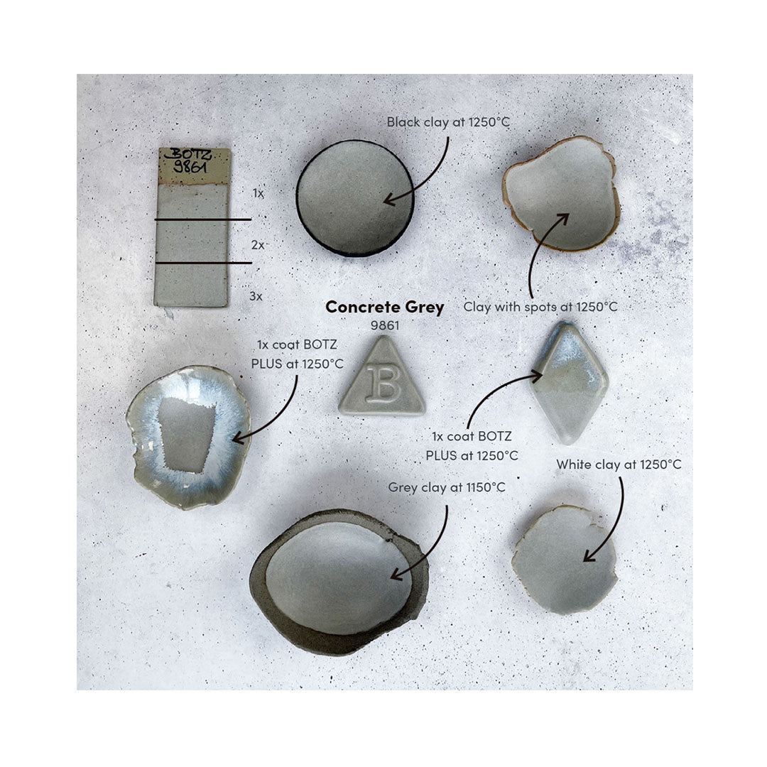Esmalte BOTZ Steinzeug 9861 Betongrau 200ml Imagen secundaria del producto