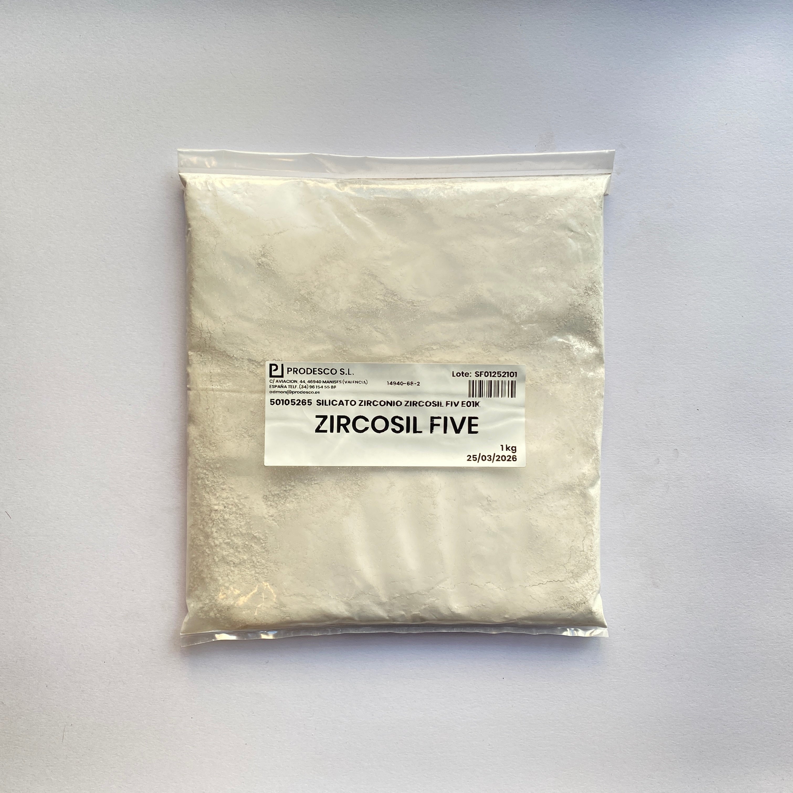 Silicato de Zirconio Zircosil FIV 1 kg Imagen principal del producto